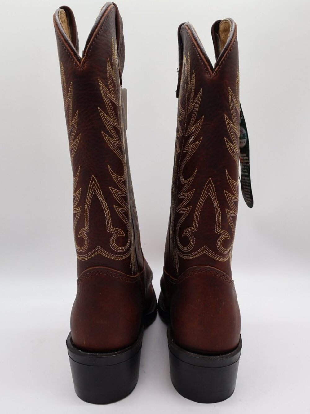 Double-H Boots Mens 8.5 D USA Leather Work Western Cowboy Boots NIB 3269 - Picture 11 of 16